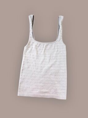 Free People grey Ribbed Tank Top Size S/P Soft Stretchy Nylon